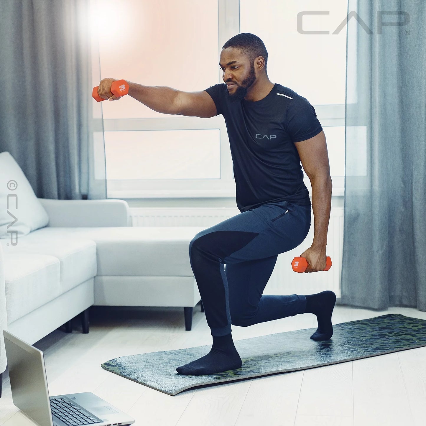 10 lb Red Neoprene Dumbbell - Single Weight for Home Gym, Strength Training, and Workouts