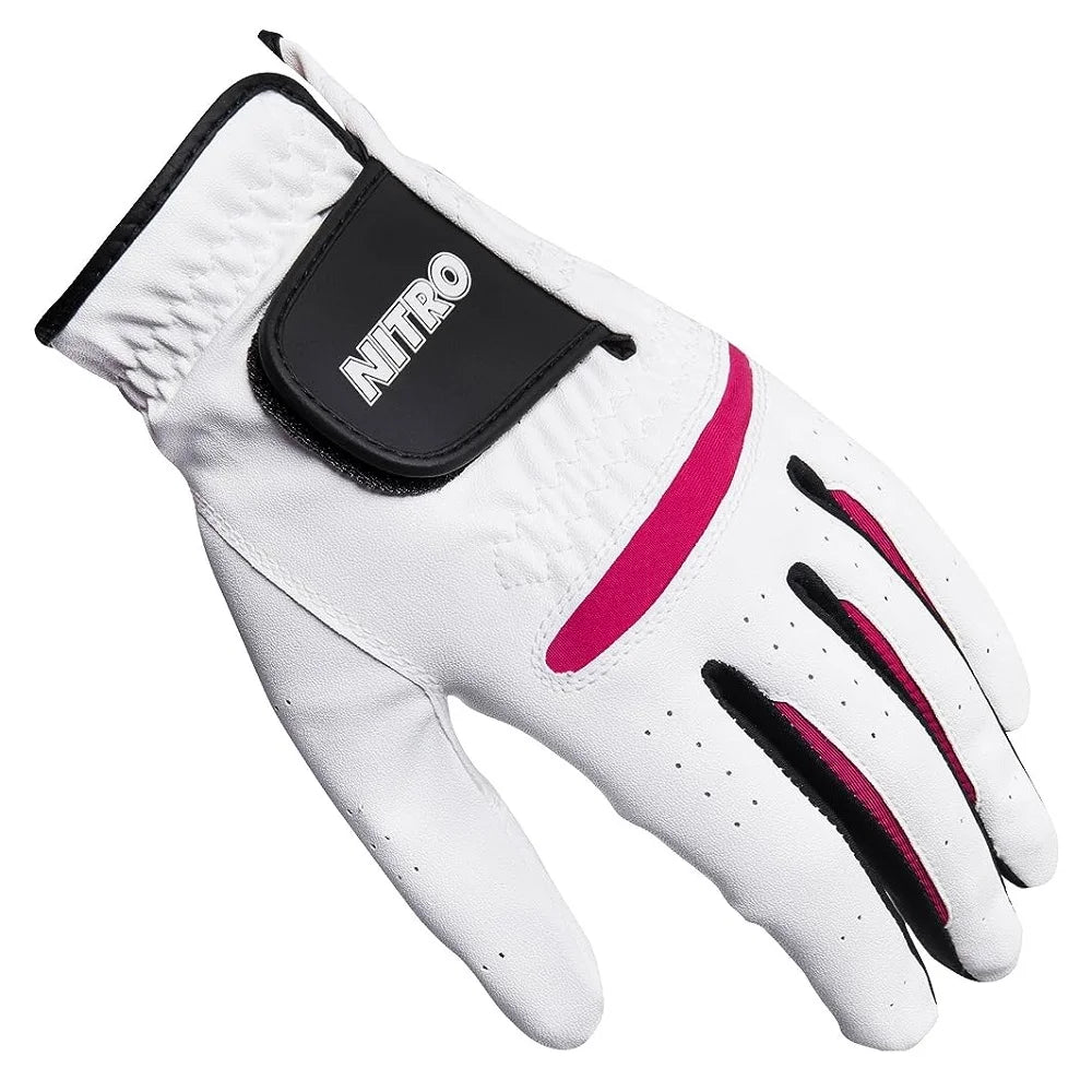 1 NEW Crossfire White Golf Glove - Women'S Size L LH