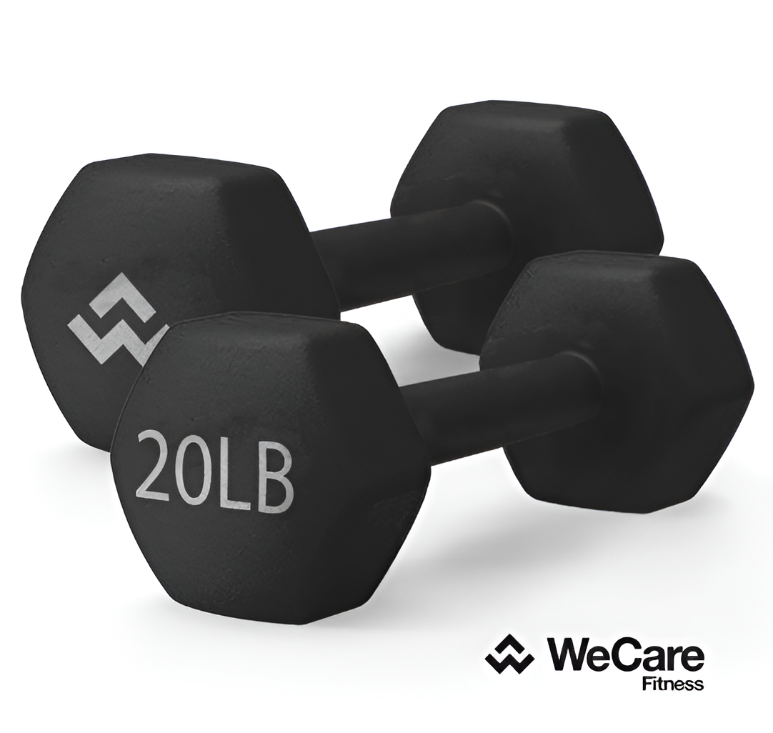 Neoprene Hex Dumbbells 2-25 lbs Pairs - Non-Slip Home Gym Weights