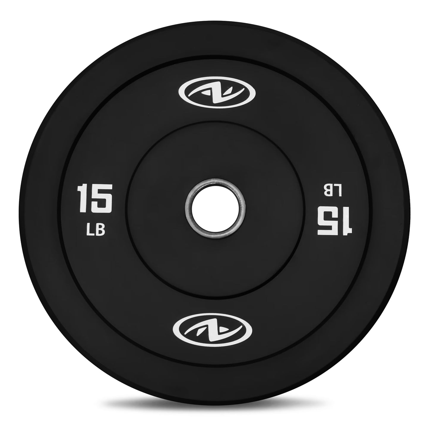 (2 Pack) 10Lb Black Olympic Bumper Rubber Plate, Single Weight