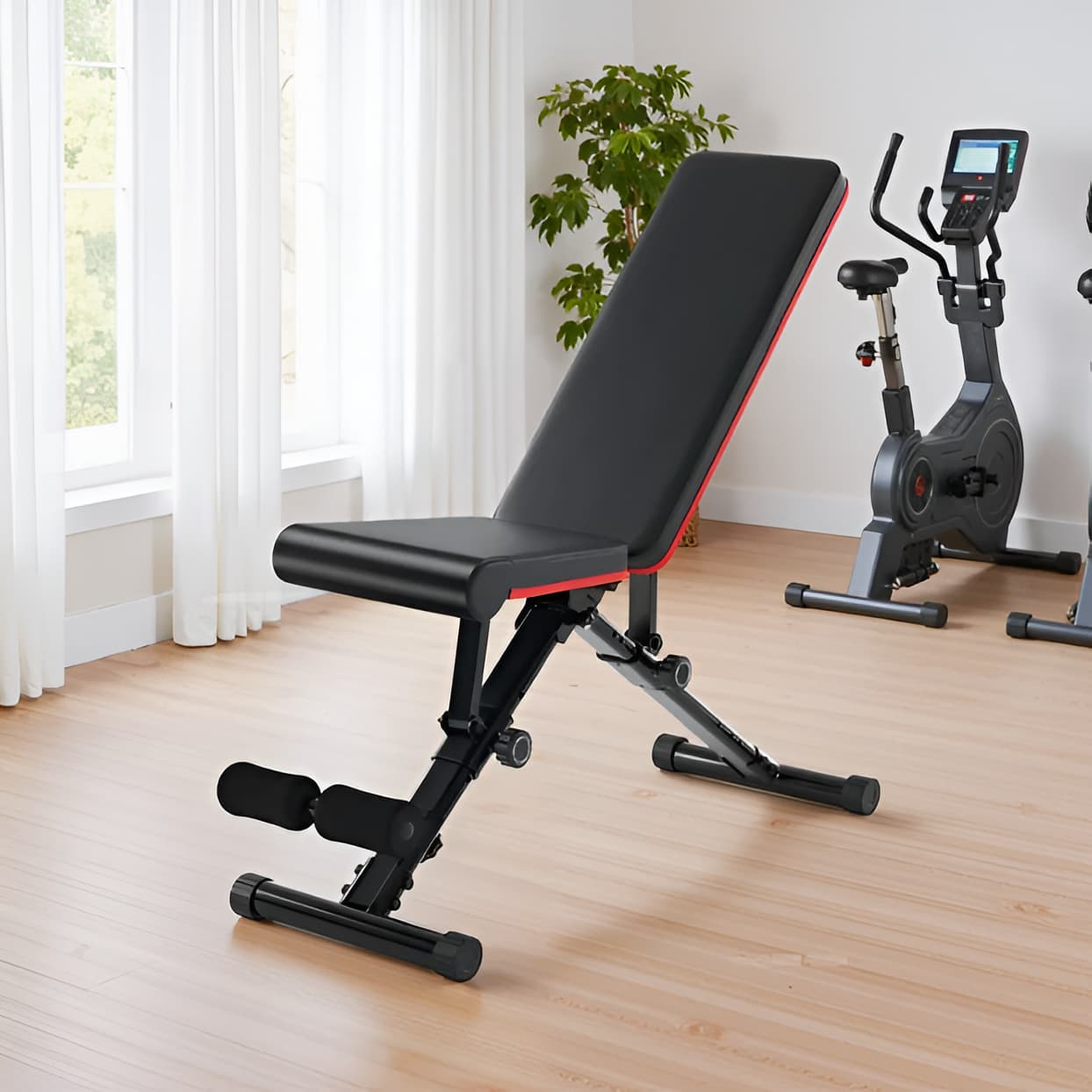 Adjustable Weight Bench - 9-Position Incline, Decline, Foldable, 795 lbs Capacity