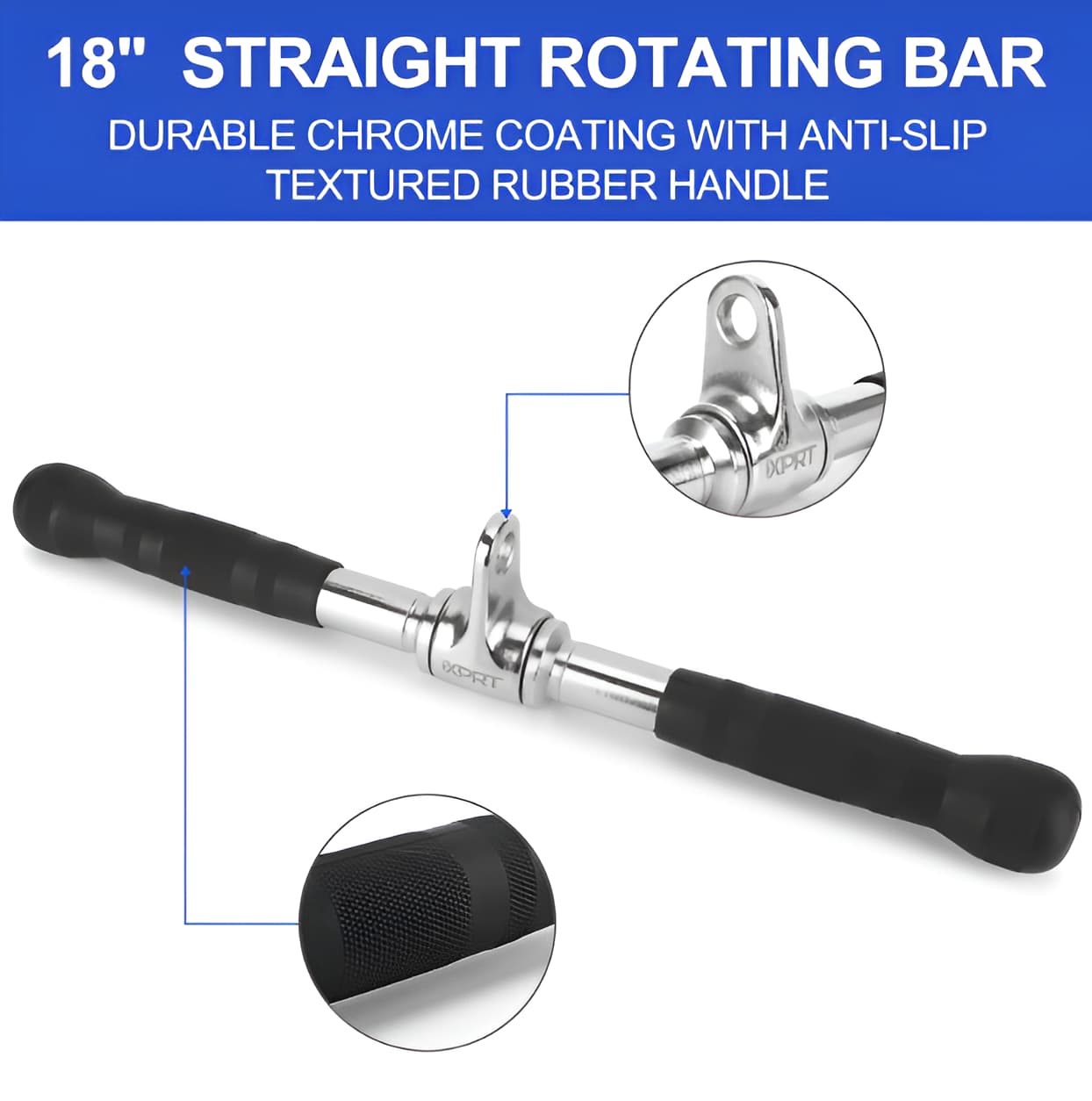 Double D Handle Cable Machine Attachment Set - Home Gym Accessories