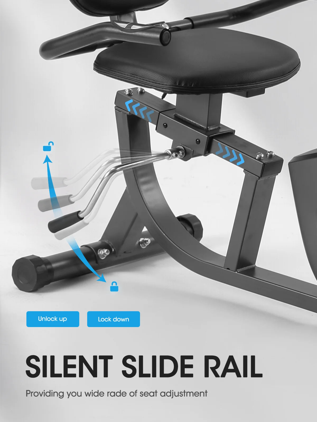 Exercise Bike Recumbent Indoor Stationary Exercise Bike for Home Use with Pluse Monitor Tablet Holder