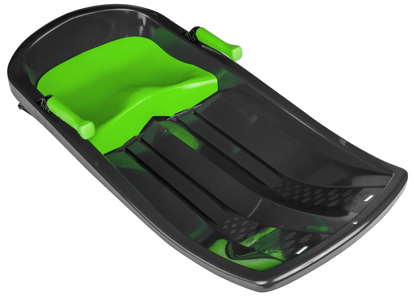 Gizmo Tron Mystic Green, Sitting Snow Sled with Hand Brakes, 120 Lbs , for Kids Ages 3+