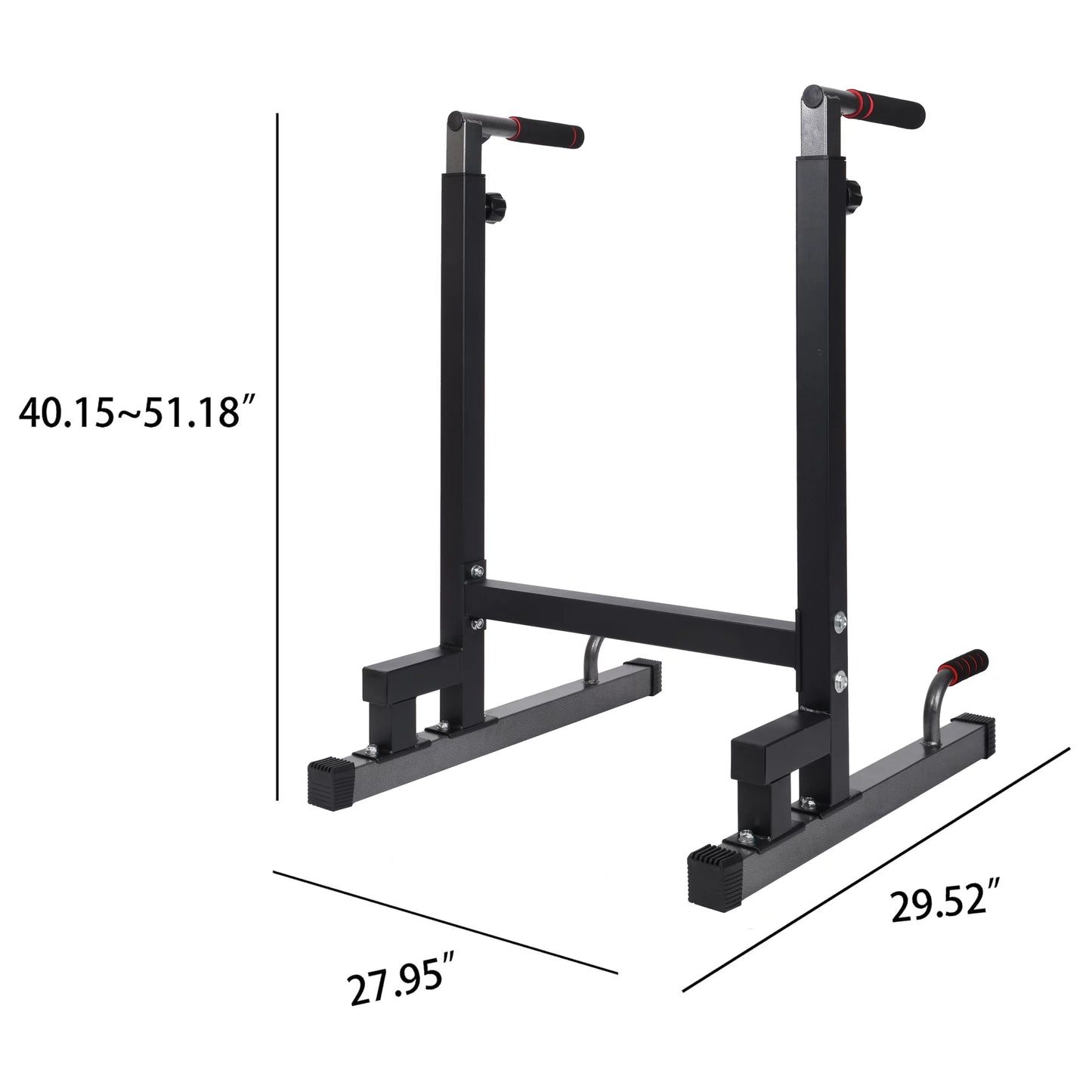 Multi-Function Home Gym Exercise Fitness Dip Stand, Black