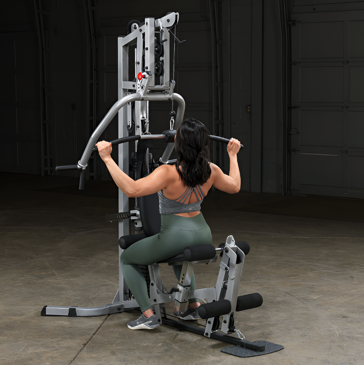Multi-Station Home Gym System - Complete Strength Training Equipment