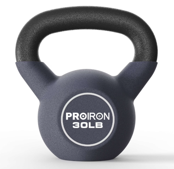Neoprene Coated Kettlebell – Cast Iron Strength Training Weight