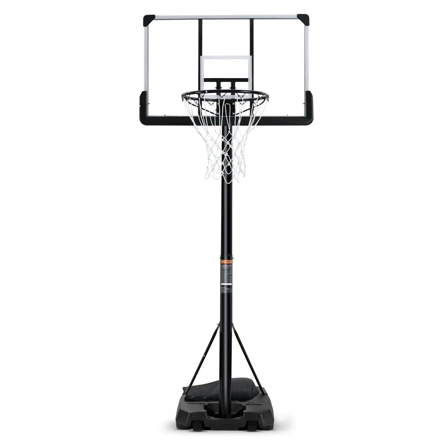 Portable Basketball Hoop - Adjustable 7.5ft to 10ft with 44" Backboard