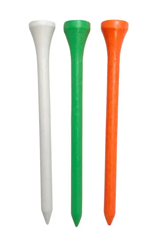 Pride Golf Tees - 3-1/4" Premium Hardwood Tees, Citrus Mix (90 Count)