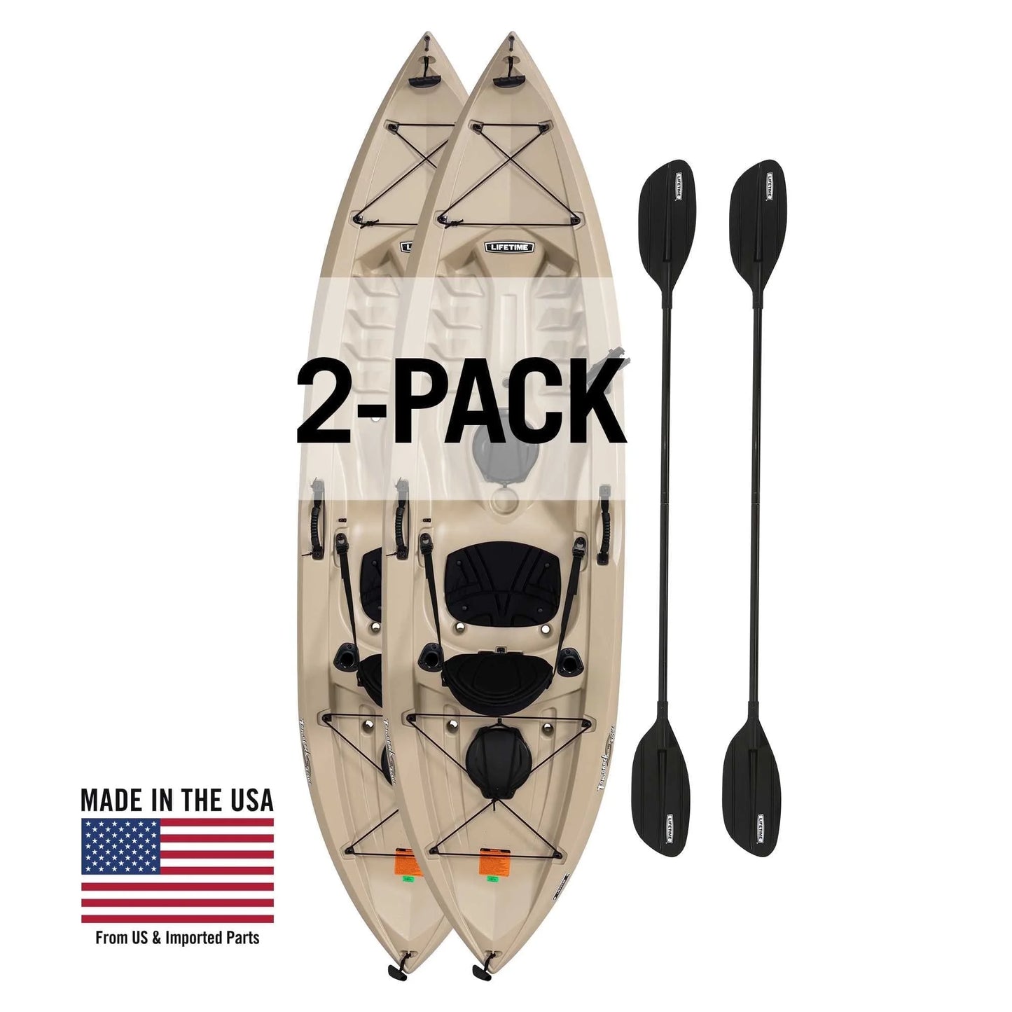 Tamarack Angler 10 Ft Fishing Kayak, Tan (90508)