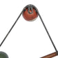 Eclectic Metal Multi Colored Billiard Set with Billiard Balls, Triangle Rack and Cue Stick Wall Décor, 30"W X 15"H