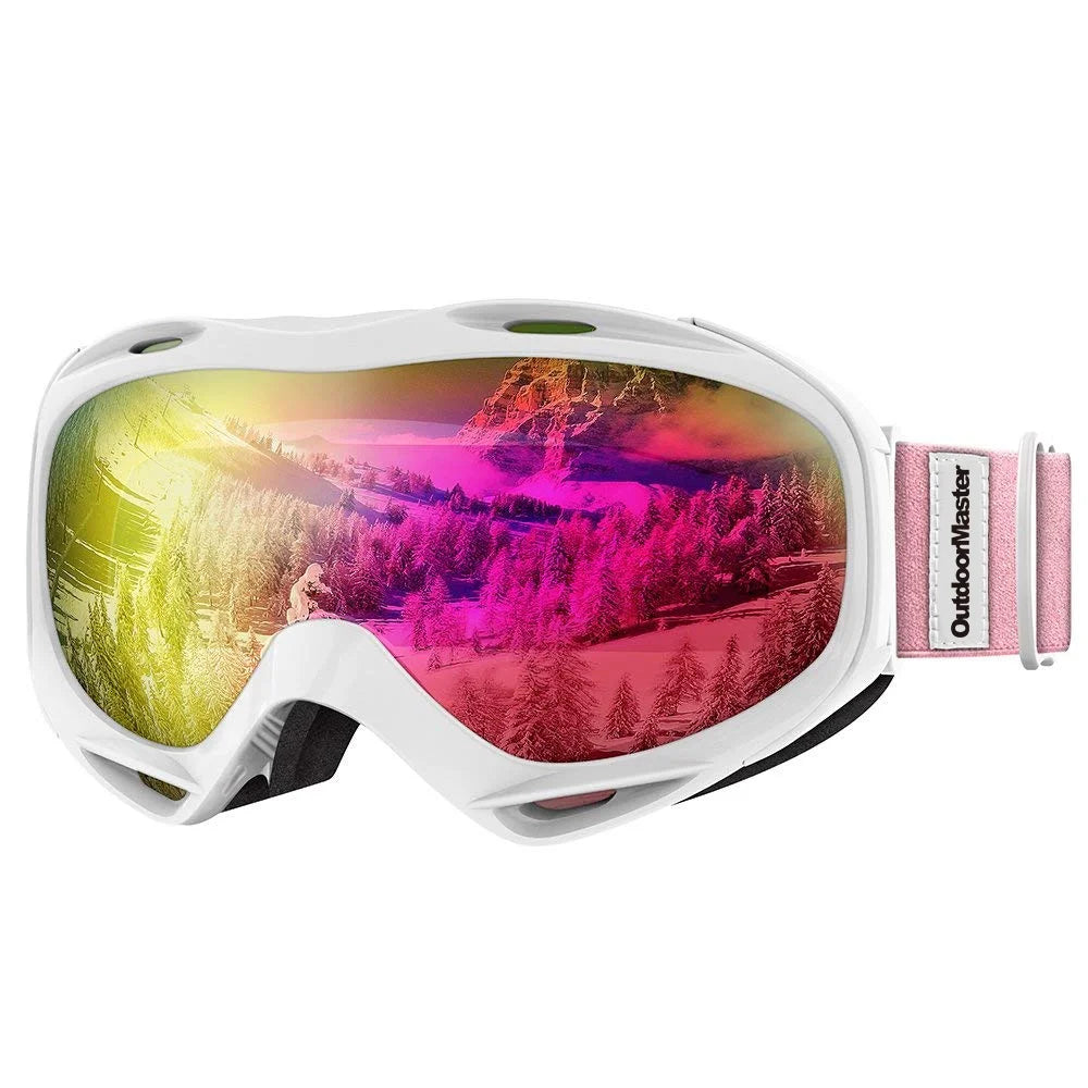 Ski Goggles OTG - over Glasses Ski/Snowboard Goggles for Men, Women & Youth - 100% UV Protection