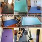 Large Yoga Mat 78X51" 10Mm Thick Foam Exercise Mats for Home Gym Pilates HIIT Floor Workout Black