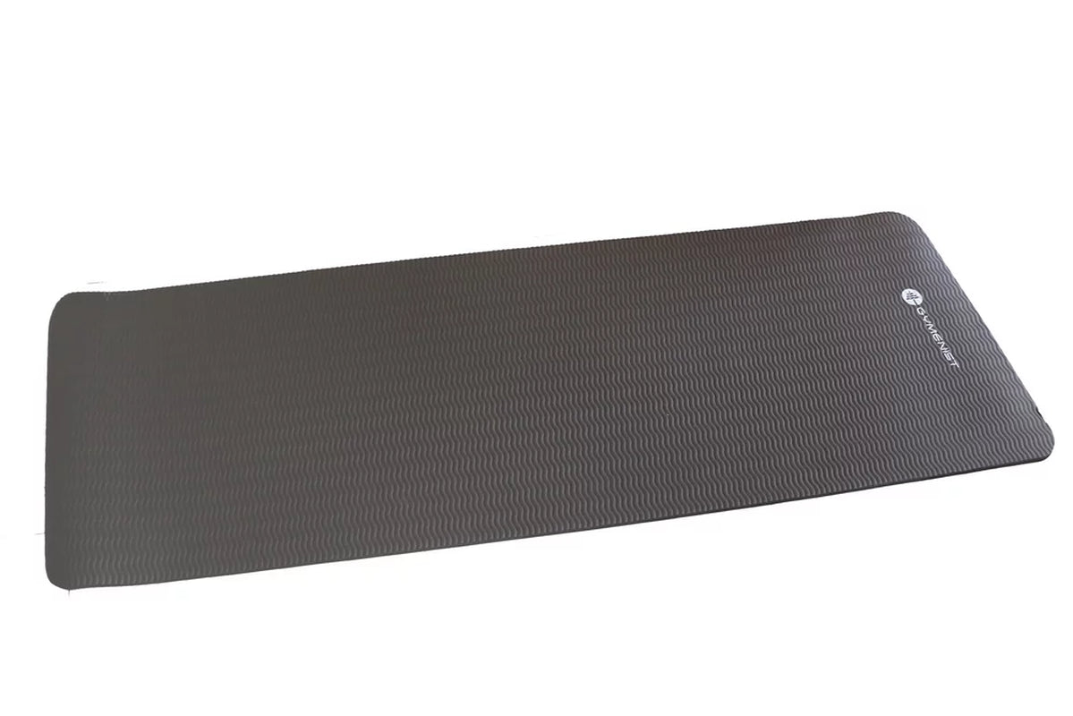 Thick Exercise Yoga Floor Mat Nbr 24 X 71 Inches Black