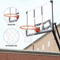 54 In. Basketball Hoop Outdoor Portable Basketball Goal with 7.5 - 10 Ft. Adjustable Basketball System Basketball Equipment with Wheels for Adult Kids Family Indoor and Outdoor