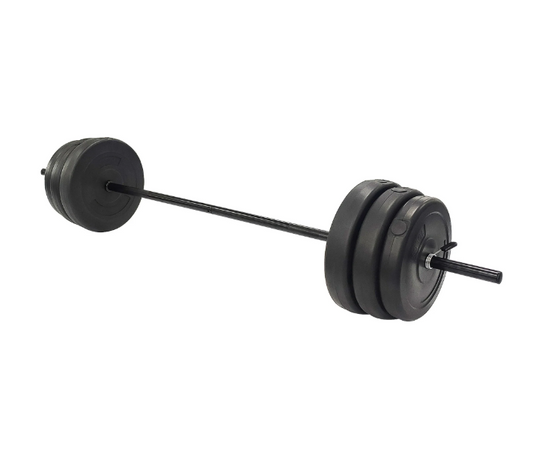 100 Lb Standard Vinyl Weight Set - Bar, Plates & Collars