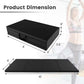 10 Ft. X 4 Ft. X 2 In. 4-Panel Folding Exercise Mat with Carrying Handles for Gym Flooring Mat Black 40 Sq.Ft.