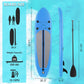 10' Inflatable Stand up Paddle Board SUP Surfboard with Aluminum Paddle for Adults, 6'' Thick