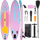 10' Inflatable Stand up Paddle Board SUP Surfboard with Aluminum Paddle for Adults, 6'' Thick