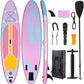 10' Inflatable Stand up Paddle Board SUP Surfboard with Aluminum Paddle for Adults, 6'' Thick
