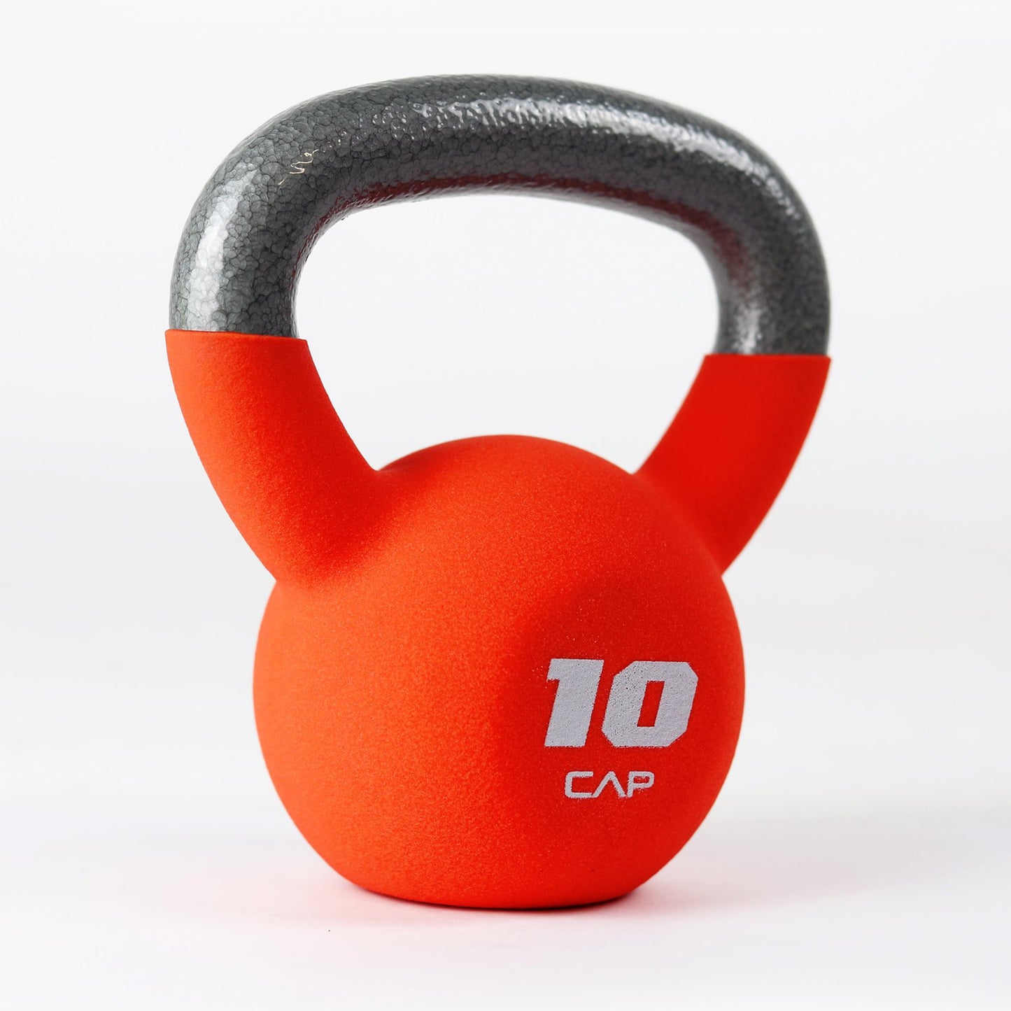 , 10Lb Neoprene Coated Kettlebell, Orange