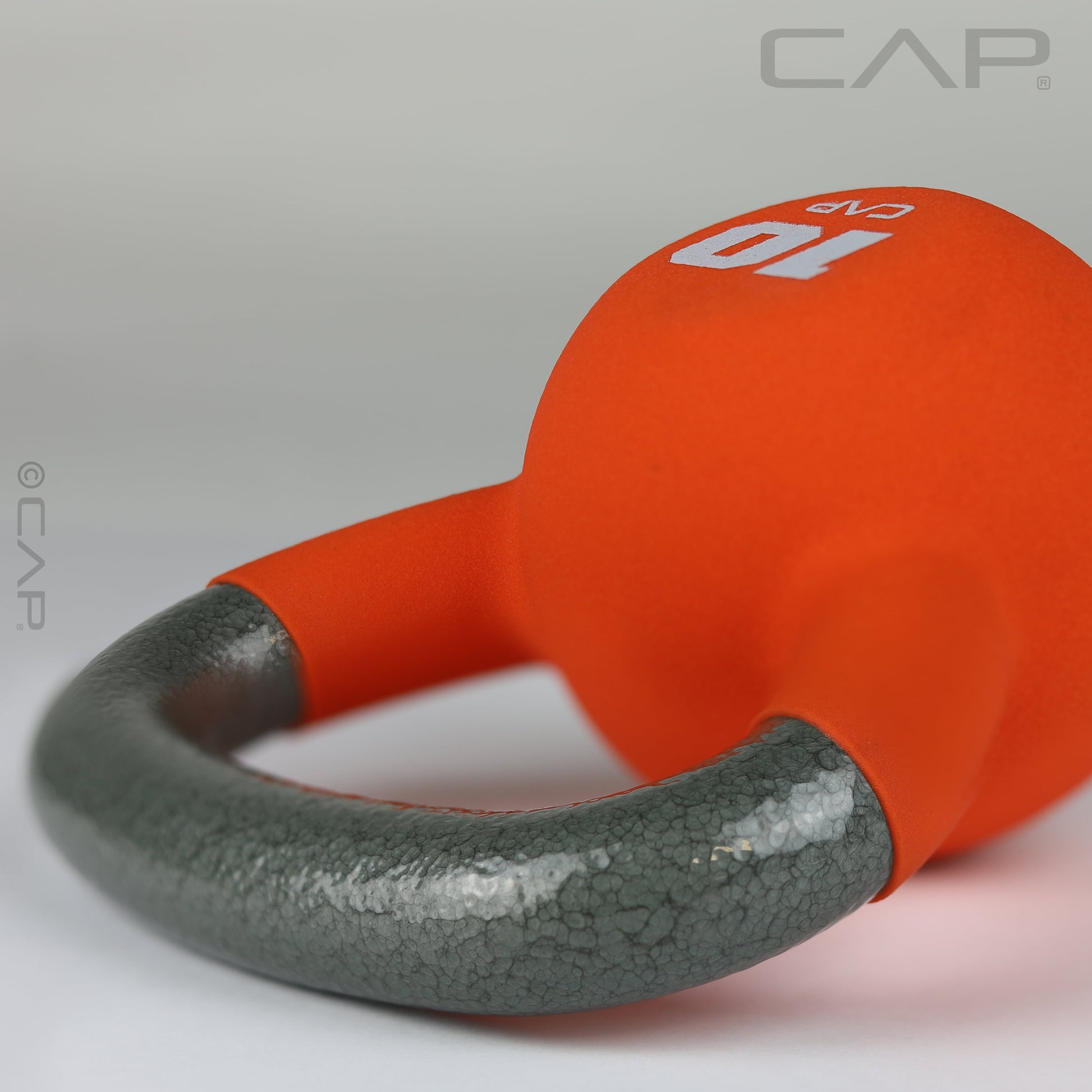 , 10Lb Neoprene Coated Kettlebell, Orange