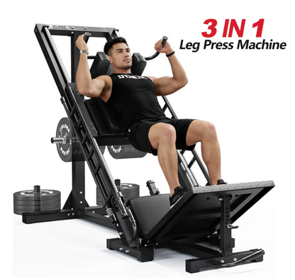1100 lb Leg Press Machine - Hack Squat Machine with Linear Bearings