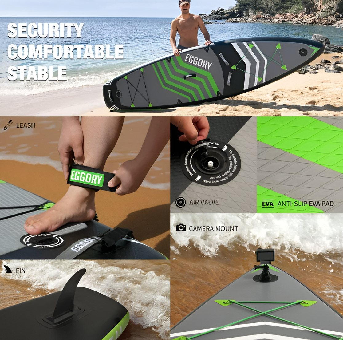 11 ft Inflatable Paddle Board - Complete SUP Kit