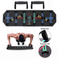 12 in 1 Push up Rack Board System Fitness Workout Train Gym Exercise with 2 Resistance Bands