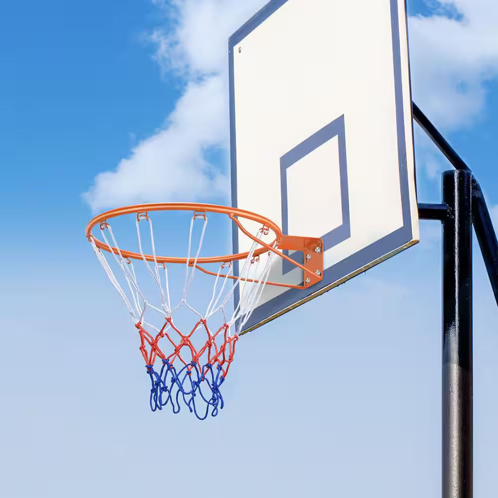18 In. Basketball Rim Q235 Basketball Flex Rim Goal Replacement Standard Indoor Outdoor Hanging Hoop