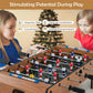 Mini Foosball Table, 27In Soccer Game Table W/ 2 Footballs and Soccer Keepers, Portable Football Game Set for Kids & Adults