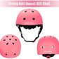 Kids Bike Helmet and Knee Pads 7Pcs ,Helmets for Kids Adjustable for 2~8 Years Girl , Pink