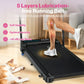 2-in-1 Walking Pad Treadmill with Handle Bar - 320 lbs, 10% Incline