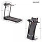 2.5 HP Black Stainless Steel Folable Electric Treadmill with Bluetooth Music, 5 In. LCD Display and Heart Rate Sensor