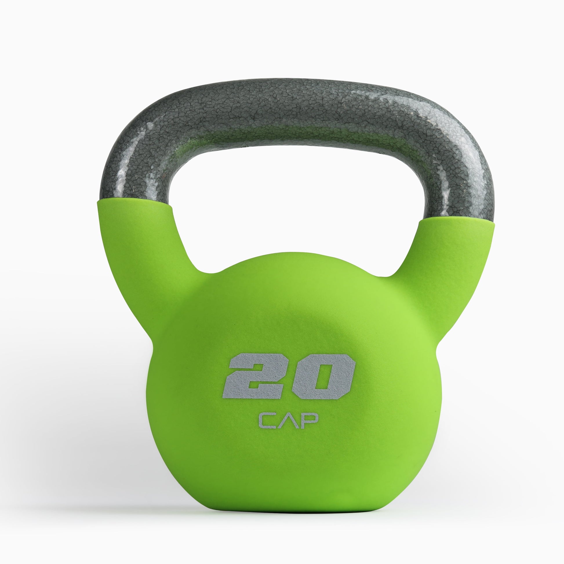 , 20Lb Neoprene Coated Kettlebell, Green