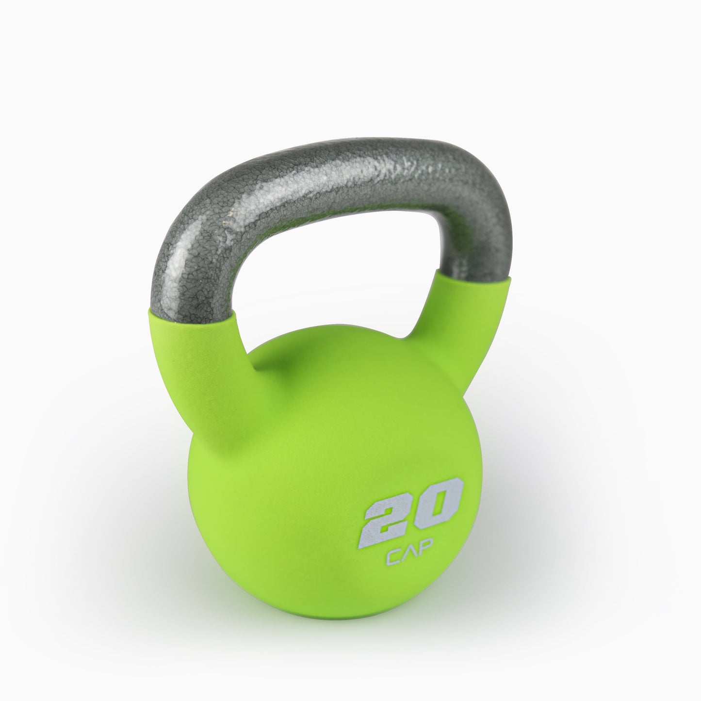 , 20Lb Neoprene Coated Kettlebell, Green