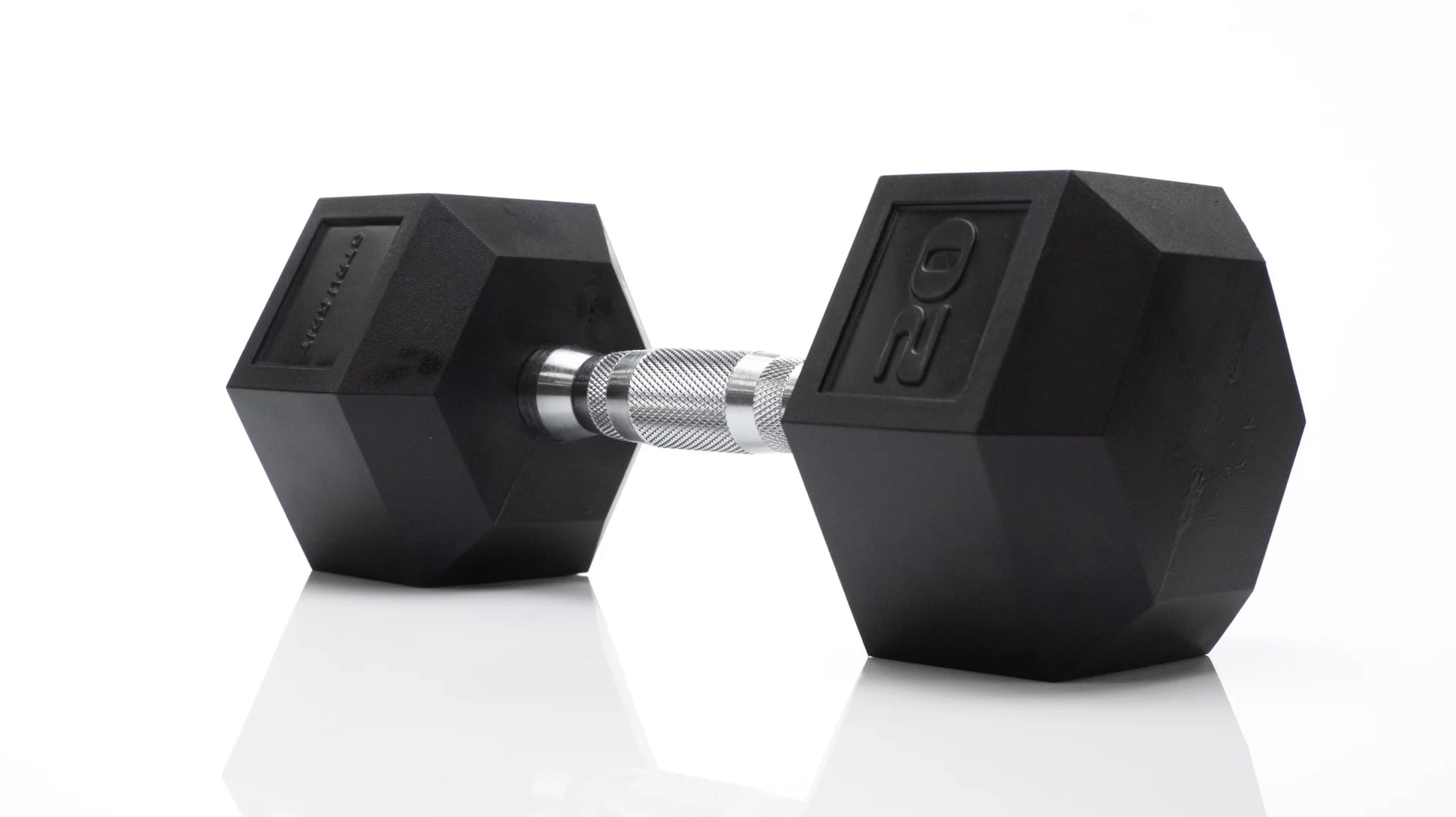 20 Lb Rubber Hex Dumbbell, Single