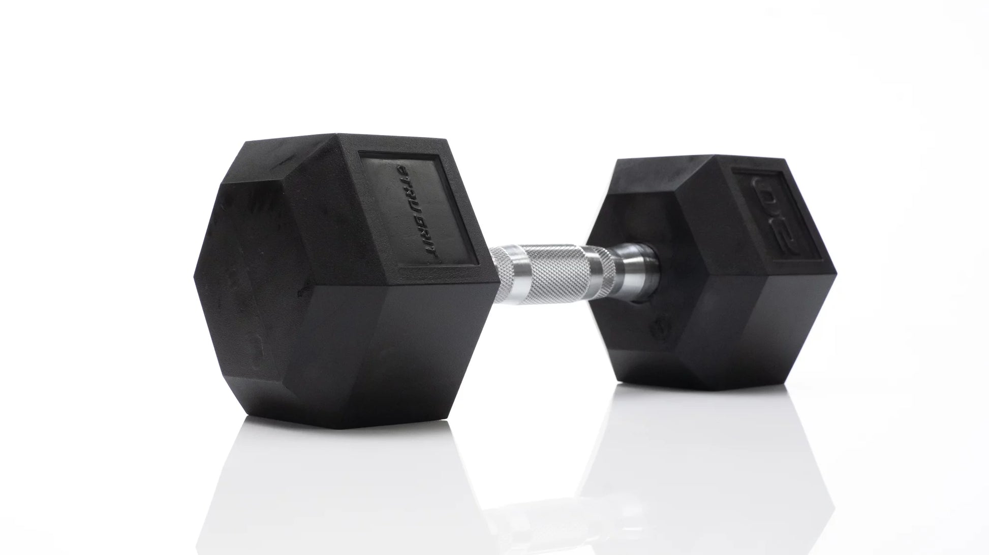 20 Lb Rubber Hex Dumbbell, Single