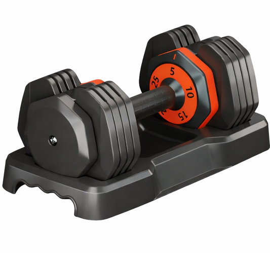 25lb Adjustable Dumbbell 5-in-1 - Quick Change Home Gym Weight Set