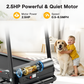 Foldable Treadmill with Incline and Bluetooth - 2.5HP Electric for Home Gym
