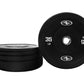 (2 Pack)  10Lb Black Olympic Bumper Rubber Plate, Single Weight