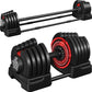 3-In-1 Quick-Adjustable Dumbbell Weight Set, Black, 46.41 Lb