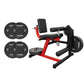 3-in-1 Leg Extension & Curl Machine - Red & Black