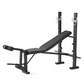 3-in-1 Weight Bench & Rack Combo with Leg Press – Home Gym Station