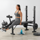 3-in-1 Weight Bench & Rack Combo with Leg Press – Home Gym Station