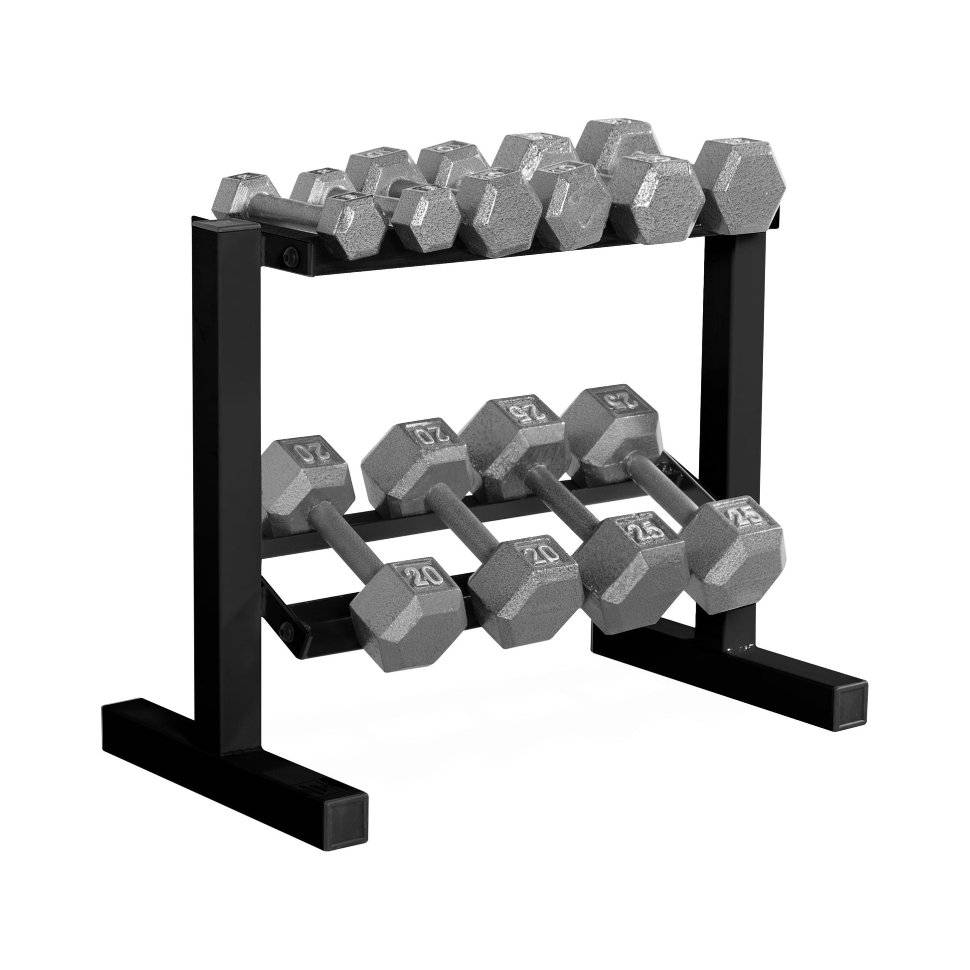 by CAP 24 In. Two-Tier Dumbbell Rack, Black