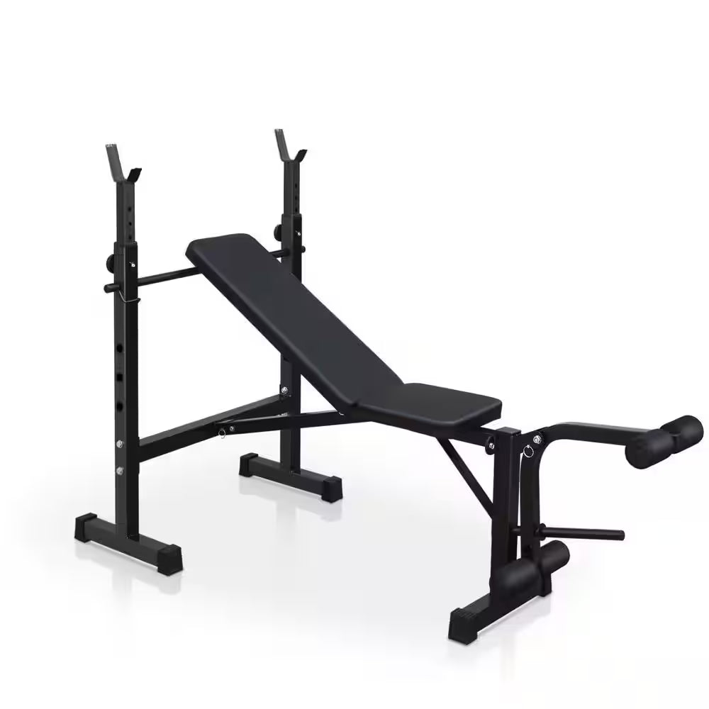 32.68 In. D X 67.72 In. W X 46.46 In. H Olympic Weight Bench, Bench Press Set with Squat Rack and Bench