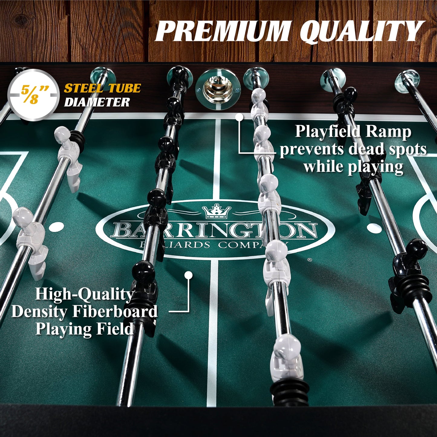 56 Inch Premium Furniture Foosball Soccer Table, by