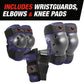 Galaxy Pads for Bike, Skate, and Scooter, 3 Pk, Youth 8+