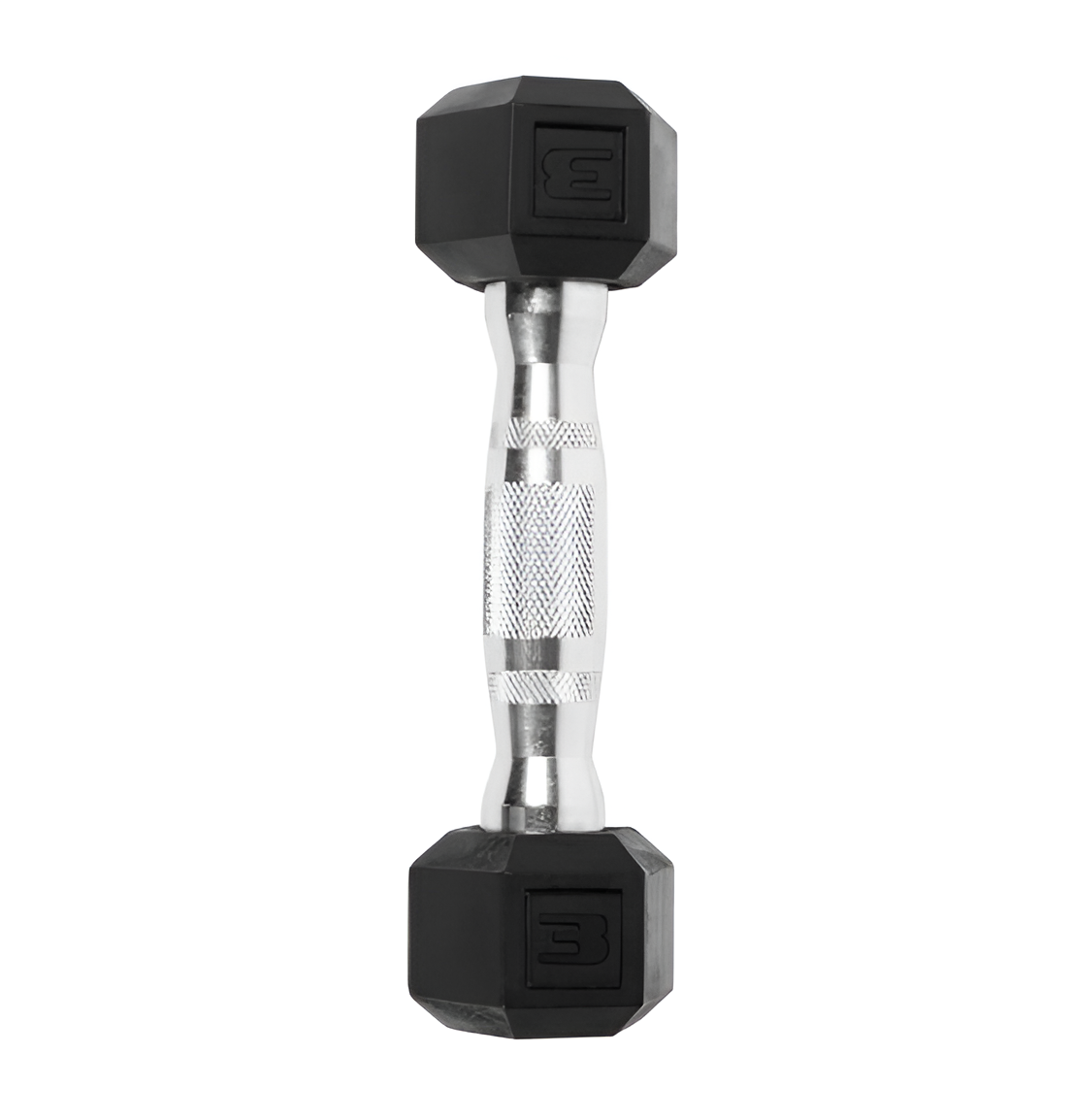 Rubber Hex Dumbbell 3–120 lb – Single Weight for Home Gym & Strength Training